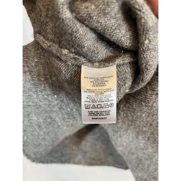 Loft Women’s Gray XS Knit Crew Neck Long Sleeve Sweater - Picture 3 of 8